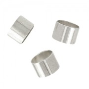 Passanti tubici per cordoni 3 mm rodiato x10|raw }}