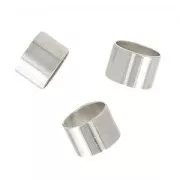 Passanti tubici per cordoni 3 mm rodiato x10