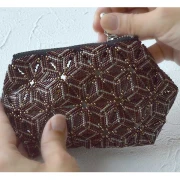 Kit Miyuki per la realizzazione di una pochette - Marrone x1