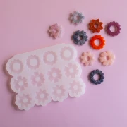 Géa Creations stampo in silicone per ciondoli a fiore 25 mm x1