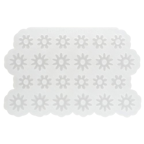 Stampo in silicone Géa Creations per la realizzazione di ciondoli a forma di fiore da 15 mm a 17 mm