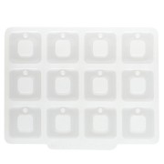 Stampo in silicone Géa Creations per ciondoli quadrati cavi 20 mm