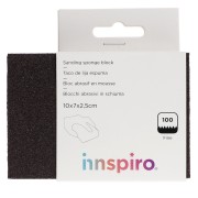 Blocco di levigatura in schiuma a grana fine P100 10x7 cm x1