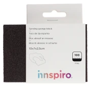 Blocco di levigatura in schiuma a grana fine P100 10x7 cm x1