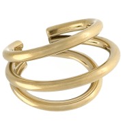 Bracciale per orecchie - Bague d'oreille triple anneaux 16 mm à 20 mm - Acciaio inossidabile 304 Gold x1