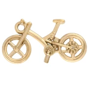 Ciondolo per bicicletta 23x14 mm - Acciaio inossidabile 304 Gold x1