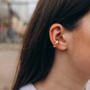 Bracciale per orecchio - Bague d'oreille anneau large 19 mm - Acciaio inossidabile 304 Gold x1