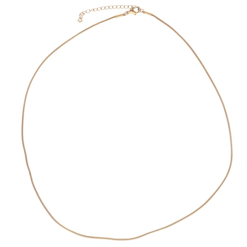 Collare a catena a serpente 1,3 mm - Acciaio inossidabile 304L Gold x43cm