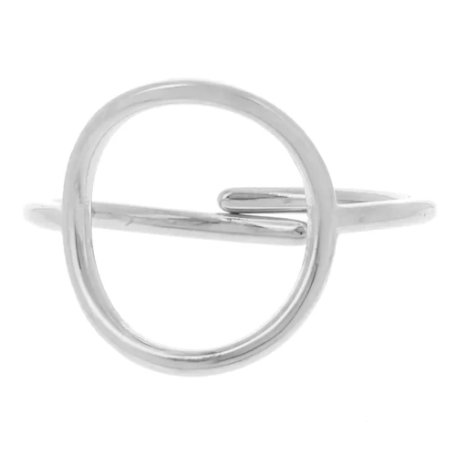 Anello regolabile traforato 15 mm - Taglie da 52 a 58 - Acciaio inox 304L