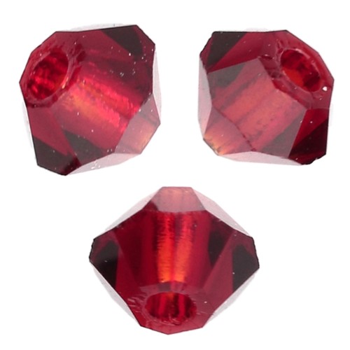 Biconi Preciosa - Rondelle Bead 3 mm - Vivid Siam x30