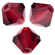 Perle Biconi Preciosa - Rondelle Bead 4 mm - Vivid Siam x30
