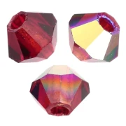 Bicone Preciosa - Rondelle Bead 3 mm - Vivid Siam AB x30