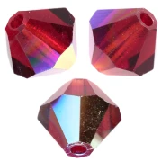Biconi Preciosa - Rondelle Bead 4 mm - Vivid Siam AB x30