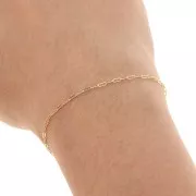 Catena maglia krinkle 1.4 Gold filled x cm.50