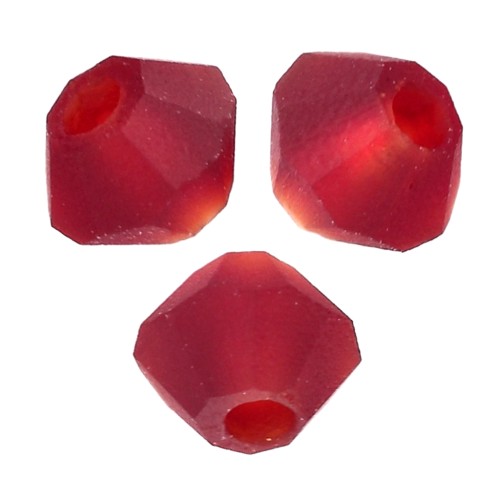 Biconi Preciosa - Rondelle Bead 3 mm - Vivid Siam Matt x30