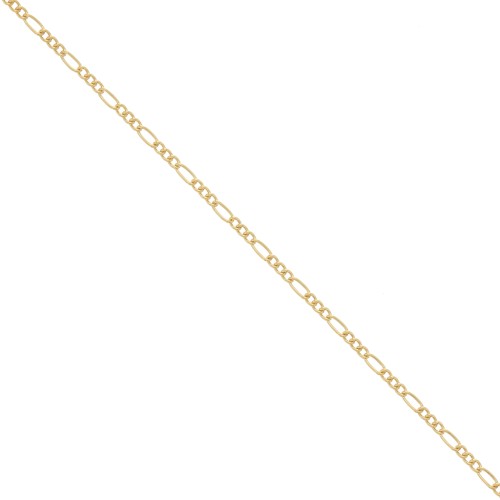 Catena maglia figaro (1x3) 1.5 Gold filled x cm.50