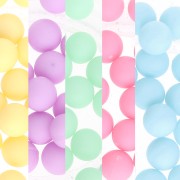 Regalo - Perle rotonde senza foro 6 mm - Colori casuali x25