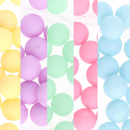 Regalo - Perle rotonde senza foro 6 mm - Colori casuali x25