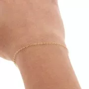 Catena maglia Forçat piatta 1.3 Gold filled x cm.50