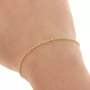 Catena doppia maglia Forçat 1.6 Gold filled x cm.50