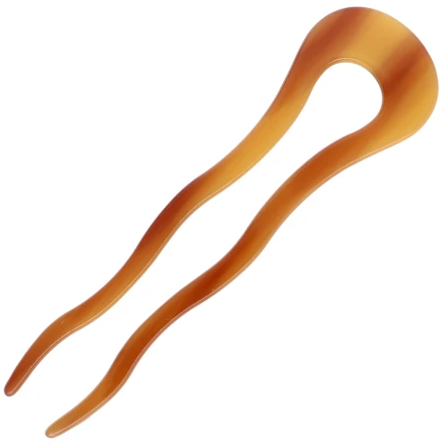 Pettine in acetato 116x32 mm - Ambra marmorizzata - Marrone x1