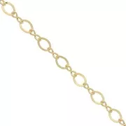 Catena maglia alternata (1x1) mm.2 Gold filled x cm.50