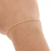 Catena maglia alternata (1x1) mm.2 Gold filled x cm.50