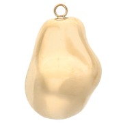 Oro 18 Carati - Ciondolo a goccia irregolare 28x18 mm - Acciaio inossidabile 304 Gold x1 Ciondolo a goccia irregolare 28x18 mm - Acciaio inossidabile 304 Gold x1