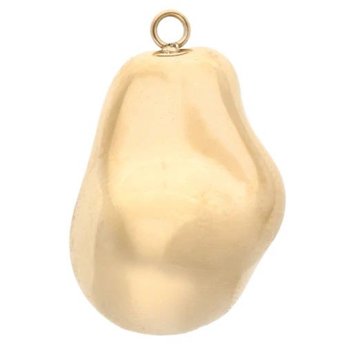 Ciondolo a goccia irregolare 28x18 mm - Acciaio inossidabile 304 Gold x1