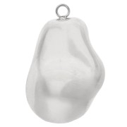 Ciondolo a goccia irregolare 28x18 mm - Acciaio inossidabile 304 x1