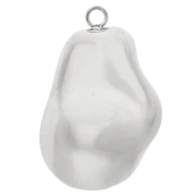 Ciondolo a goccia irregolare 28x18 mm - Acciaio inossidabile 304 x1