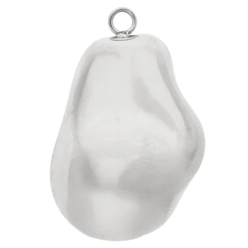 Ciondolo a goccia irregolare 28x18 mm - Acciaio inossidabile 304 x1