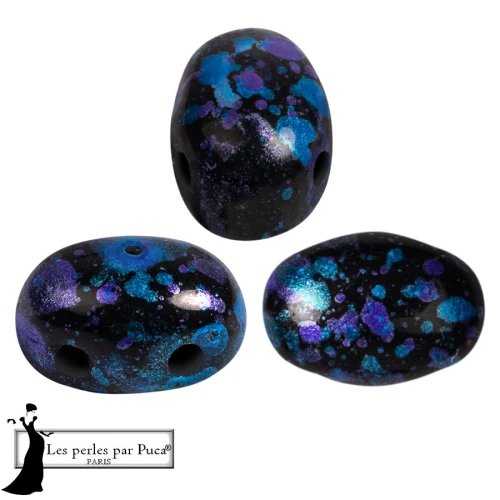 Perle di vetro Samos® by Puca® 5x7 mm - Smalto blu x10g