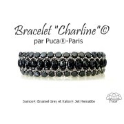 Perle di vetro Samos® by Puca® 5x7 mm - Grigio smalto x10g