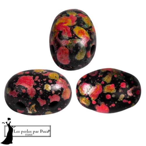 Perle di vetro Samos® by Puca® 5x7 mm - Smalto arancione x10g