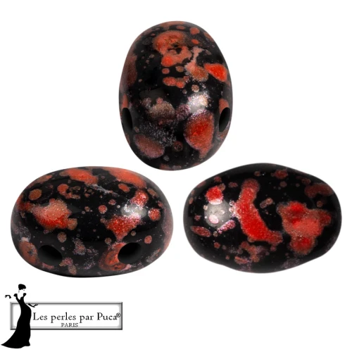 Perle di vetro Samos® by Puca® 5x7 mm - Rosso smalto x10g