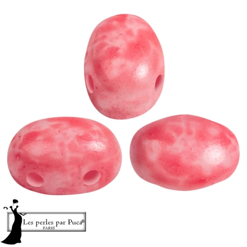 Perline di vetro Samos® by Puca® 5x7 mm - Mishmash Dark Peach x10g