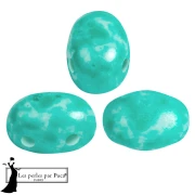 Perline di vetro Samos® by Puca® 5x7 mm - Mishmash Emerald x10g