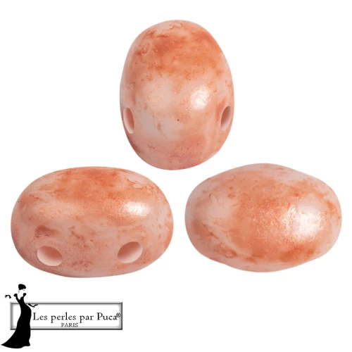 Perline di vetro Samos® by Puca® 5x7 mm - Mishmash Peach x10g