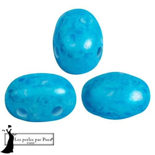 Perline di vetro Samos® by Puca® 5x7 mm - Mishmash Turquoise x10g