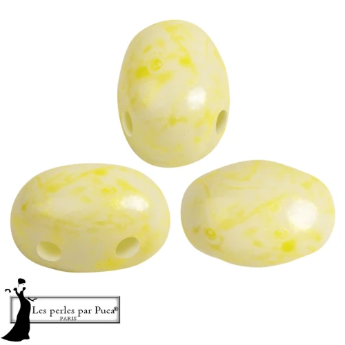 Perline di vetro Samos® by Puca® 5x7 mm - Mishmash Yellow x10g