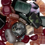 Marrone - Assortimento di perle di Boemia - Terra di Marron x50g Assortimento di perle di Boemia - Terra di Marron x50g