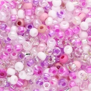 Perla Preciosa 8/0 3 mm - Mix rosa - bianco x 20 g