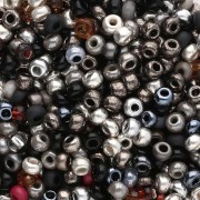 Perla Preciosa 8/0 da 3 mm - Mix argento metallizzato x 20 g