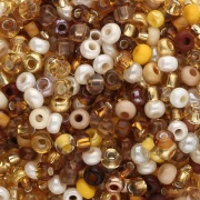 Perla Preciosa 8/0 3 mm - Mix Topazio - Dorato x20g