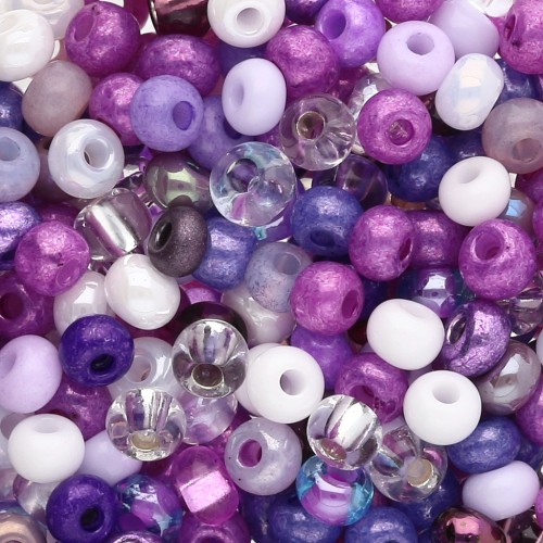 Perla Preciosa 6/0 4 mm - Mix lilla - viola x 20 g