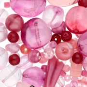 Assortimento di perle di Boemia - Mix Pink x50g