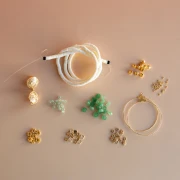 I miei gioielli fai da te - Kit di orecchini pendenti in pietra naturale avventurina