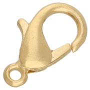 Chiusura a moschettone da 12 mm in zama - Dorata con oro fino x1