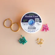 I miei gioielli fai da te - Kit di creoli floreali con biconi di perle